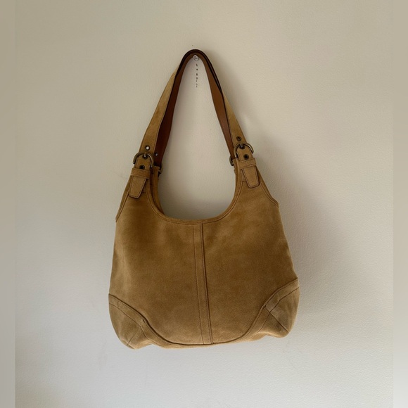 VTG Y2K Rare Coach Suede Soho Boho Slim Leather Hobo Shoulder Bag  Purse 9254 - Picture 6 of 16